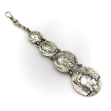 Victorian Shiebler Homeric Sterling Silver Graduated Watch Fob Fob Pendant Kirsten's Corner