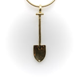 18K Gold Signature Shovel Charm or Pendant Kirsten's Corner
