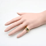 Vintage French 18k Gold Cannel Set Sapphire Ring by MC Paris ring Kirsten's Corner