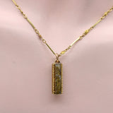 14K Victorian Gold in Quartz Fob Pendant Fob Pendant Kirsten's Corner