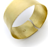 Marika Desert Gold 14K Gold Cuff Bracelet with Diamond Wave Bracelet Kirsten's Corner