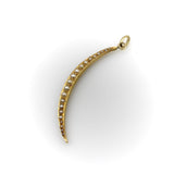 Victorian 18K Gold Pearl Crescent Moon Pendant Kirsten's Corner
