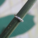 Vintage 14K White Gold Band with Diamond Etoile Ring jewelry Kirsten's Corner