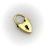 9K Gold Itsy Bitsy Padlock Heart Charm Kirsten's Corner
