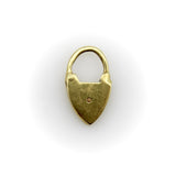 9K Gold Itsy Bitsy Padlock Heart Charm Kirsten's Corner
