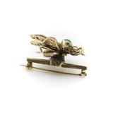 Victorian 14K Gold Rose Cut Diamond Winged “En Tremblant” Insect Brooch Kirsten's Corner