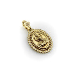 18K Gold Orly Marcel Lakshmi Pendant with Diamond Halo Kirsten's Corner