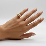Vintage Bvlgari Tronchetto Two-Tone 18K Gold Ring ring Kirsten's Corner