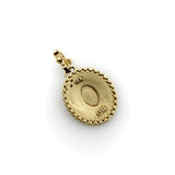 18K Gold Orly Marcel Lakshmi Pendant with Diamond Halo Kirsten's Corner
