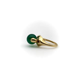 Vintage Marina B 18K Gold Chalcedony Orb Ring Ring Kirsten's Corner