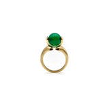 Vintage Marina B 18K Gold Chalcedony Orb Ring Ring Kirsten's Corner
