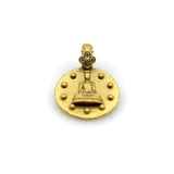 22K Gold Orly Marcel Buddha Pendant with Diamond Flower Bail Kirsten's Corner