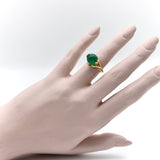 Vintage Marina B 18K Gold Chalcedony Orb Ring Ring Kirsten's Corner