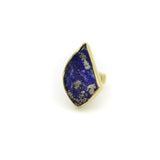 18K Gold Freeform Artisan Lapis Lazuli Ring Ring Kirsten's Corner