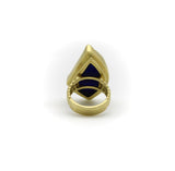 18K Gold Freeform Artisan Lapis Lazuli Ring Ring Kirsten's Corner