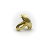 18K Gold Freeform Artisan Lapis Lazuli Ring Ring Kirsten's Corner