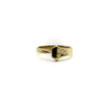 14K Gold Edwardian-Inspired Lucky Nail Ring Ring Kirsten's Corner