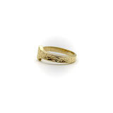 14K Gold Edwardian-Inspired Lucky Nail Ring Ring Kirsten's Corner