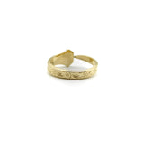14K Gold Edwardian-Inspired Lucky Nail Ring Ring Kirsten's Corner
