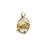 Edwardian 18K Gold Truffle-Hunting Boar Pendant pendant, Charm Kirsten's Corner