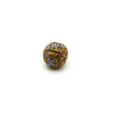 14K Gold Victorian Forget-Me-Not-Orb with Enamel pendant, Charm Kirsten's Corner