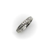 14K White Gold 1 Carat Diamond Chanel Set Eternity Band Kirsten's Corner