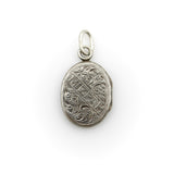 Victorian Sterling Silver Mizpah Hand Engraved Locket Kirsten's Corner