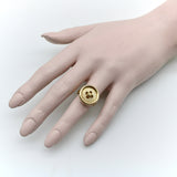 14K Gold Button Ring Ring Kirsten's Corner