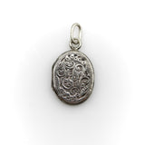 Victorian Sterling Silver Mizpah Hand Engraved Locket Kirsten's Corner