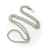 Vintage Sterling Silver 24” Open Link Chain by Brother Wolf Chain Kirsten's Corner