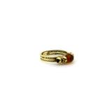 14K Gold Vintage Topaz and Ruby Ring Ring Kirsten's Corner Jewelry
