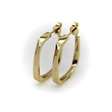 Vintage 18K Gold Frank Gehry Torque Hoop Earrings for Tiffany & Co Earrings Kirsten's Corner