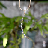 Victorian 14K Gold Sapphire and Pearl Crescent Moon Pendant Pendant, Charm Kirsten's Corner