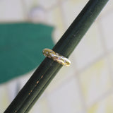18K Gold Diamond Contemporary Dome-Shaped Ring Ring Kirsten's Corner Jewelry