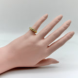 18K Gold Diamond Contemporary Dome-Shaped Ring Ring Kirsten's Corner Jewelry