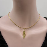 14K Gold Women’s Empowerment Vulva Pendant Charm with Diamonds pendant, Charm Kirsten's Corner