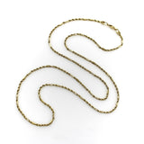 Vintage 14K Gold Bar Link and Rope Chain