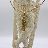 14K Gold Women’s Empowerment Vulva Pendant Charm with Diamonds pendant, Charm Kirsten's Corner