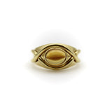 Vintage Tiffany & Co. 18K Gold Crossover Citrine Cabochon Ring Tiffany & Co.