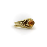 Vintage Tiffany & Co. 18K Gold Crossover Citrine Cabochon Ring Tiffany & Co.
