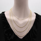 Vintage 14K Gold Bar Link and Rope Chain