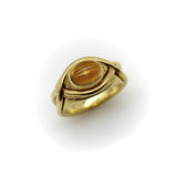 Vintage Tiffany & Co. 18K Gold Crossover Citrine Cabochon Ring Tiffany & Co.