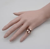 Vintage 14K Rose Gold Emerald Cut Morganite Ring Kirsten's Corner