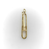 Vintage 14K Gołd Mechanical Slide Trombone Pendant Pendant Kirsten's Corner
