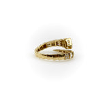 Vintage 14K Gold Diamond Snake Bypass Ring RING Kirsten's Corner