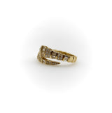 Vintage 14K Gold Diamond Snake Bypass Ring RING Kirsten's Corner