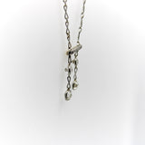 Edwardian Platinum Old Mine Cut Diamond Negligee Necklace Necklace Kirsten's Corner