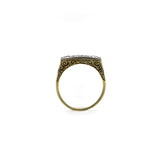Edwardian Three-Stone Old European Diamond Ring in 14K Gold and Platinum RING Kirsten's Corner