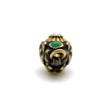 Gilt Silver Russian Elephant with Diamond, Emerald, and Rubies Pendant Charm pendant, Charm Kirsten's Corner