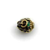 Gilt Silver Russian Elephant with Diamond, Emerald, and Rubies Pendant Charm pendant, Charm Kirsten's Corner